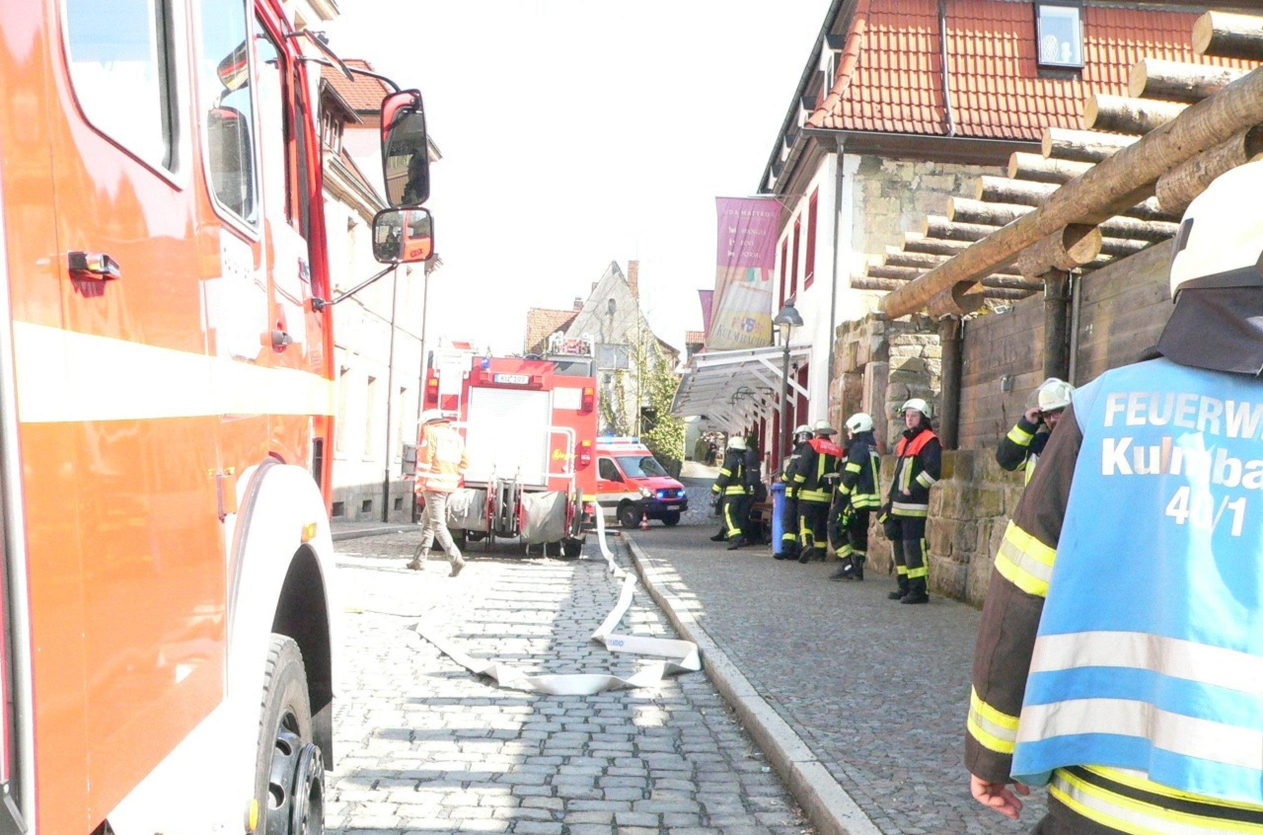 Feueralarm in Kulmbach: Waschmaschine brennt
