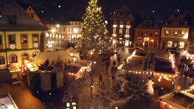 Der Lichtenfelser Weihnachtsmarkt. Foto: Stadt Lichtenfels