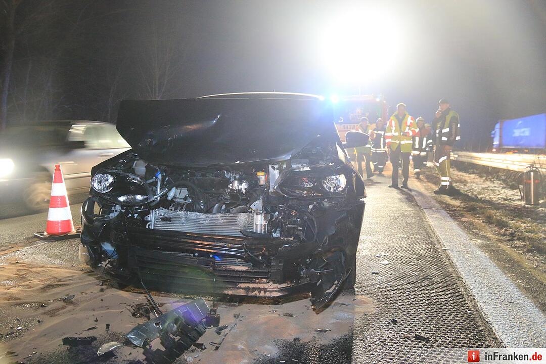 Kollision auf der A3 bei Pommersfelden