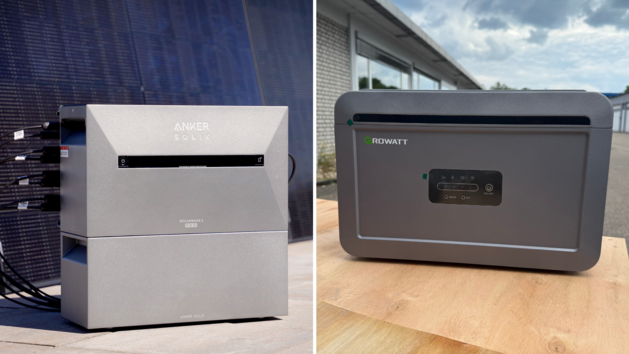 Vergleich der Speichersysteme Anker Solarbank 3 Pro und Growatt NEXA 2000 für effiziente Stromnutzung bei Balkonkraftwerken.