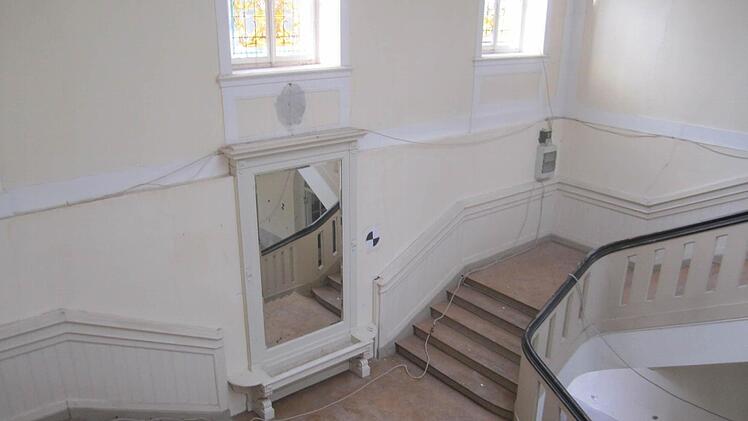 Ein Blick in das westliche Treppenhaus.