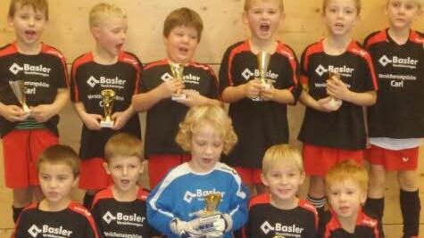 Die aktuelle G-Jugend-Mannschaft des TSV.  Foto: TSV Grub am Forst