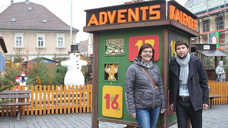 Stadtmarketingverein und Werbegemeinschaft "Treffpunkt" - da gibt es in Lichtenfels ein gutes Miteinander, wofür auch Elke Sünkel und Steffen Hofmann stehen. Foto: Popp