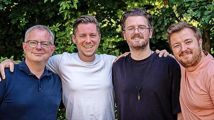Jörn Paessler, Patrick Gebhardt, Patrick Niedermayer und Michael Schindler begeistern für den Klimaschutz.