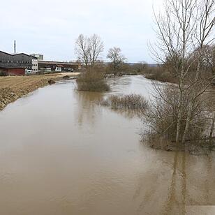 Überschwemmung in Oberfranken - Zapfendorf