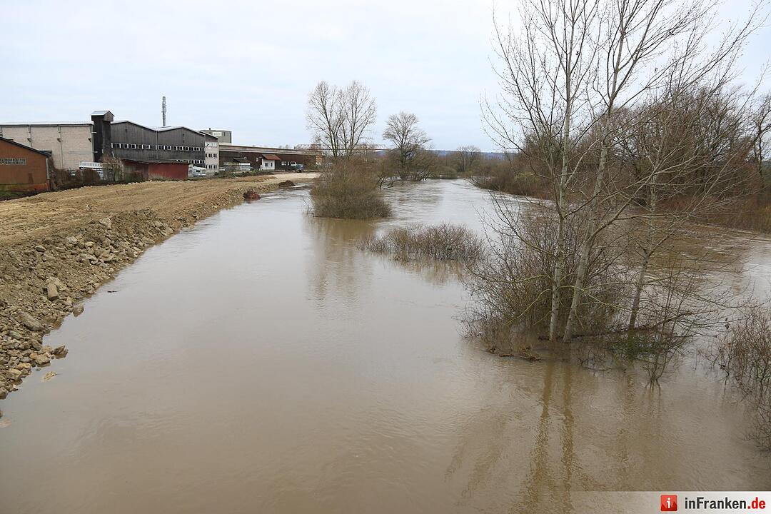Überschwemmung in Oberfranken - Zapfendorf