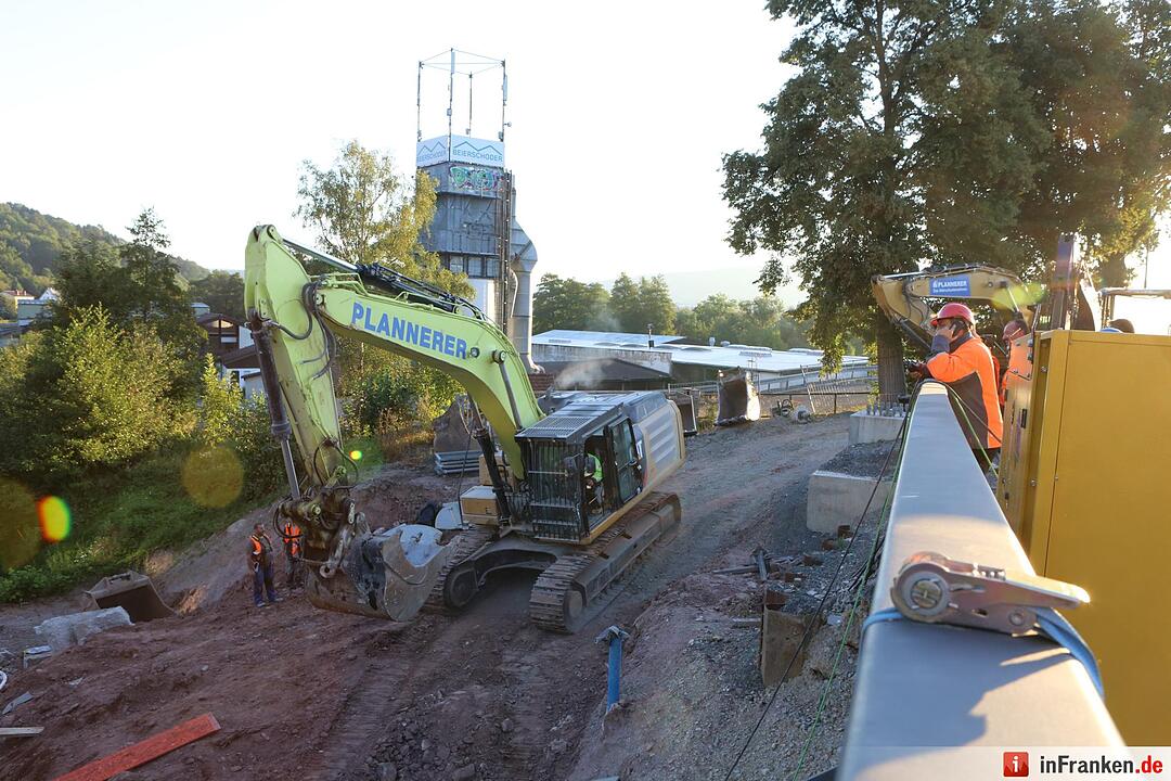 Brückenabriss in Kronach