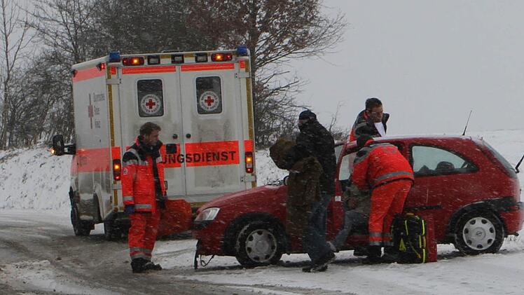 Schnell vor Ort war der Rettungsdienst.
