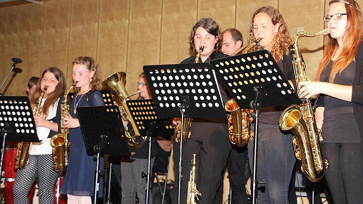 Die Schüler des Philipp-Schönborn-Gymnasiums Münnerstadt begeisterten bei ihrem Sommerkonzert mit Musik und Gesang. Foto: Dieter Britz