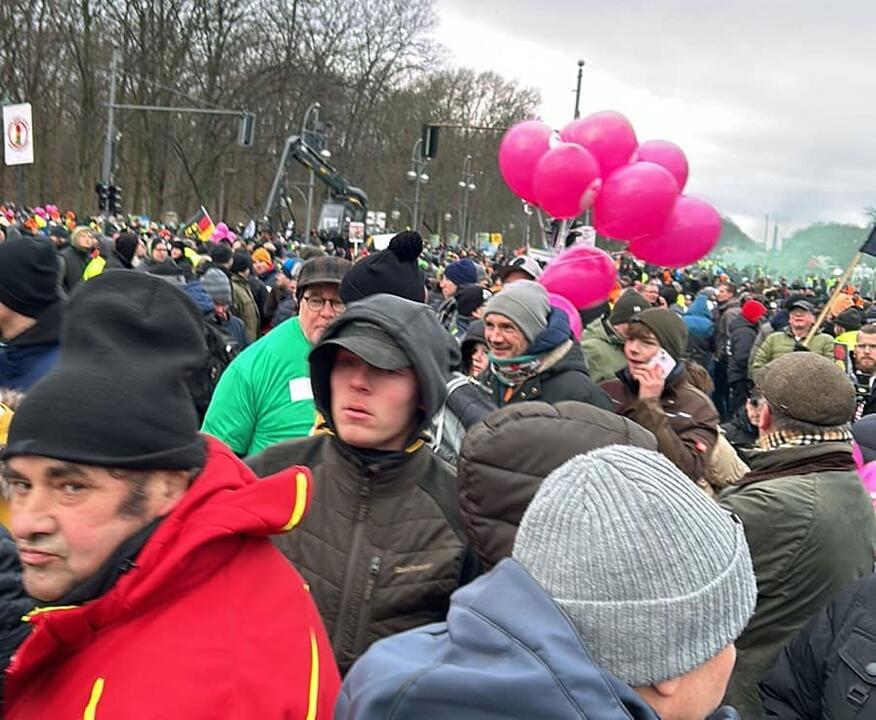 Bauernproteste - Großkundgebung in Berlin