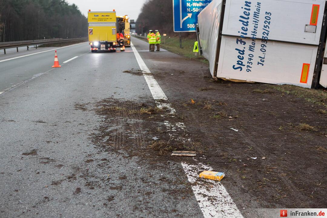 Zwei Schwerverletzte nach Unfall auf der A73