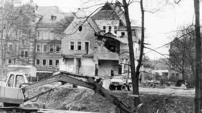 Abriss des Coburger Alexandrinenbads 1977Foto: Tageblatt-Archiv