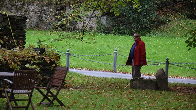 Martin Weber beim Grenzgang nahe Falkenstein 2014  Foto: Ronald Rinklef