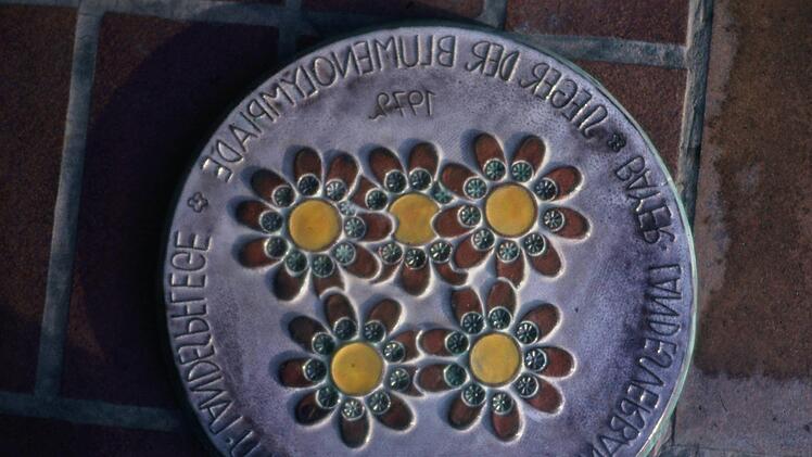 Ehrentafel Blumenolympiade 1972 Foto: Archiv