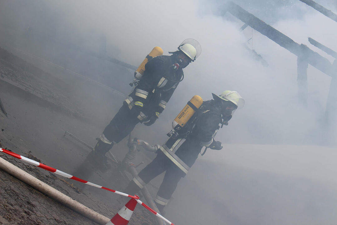 Scheunenbrand im Landkreis Bayreuth