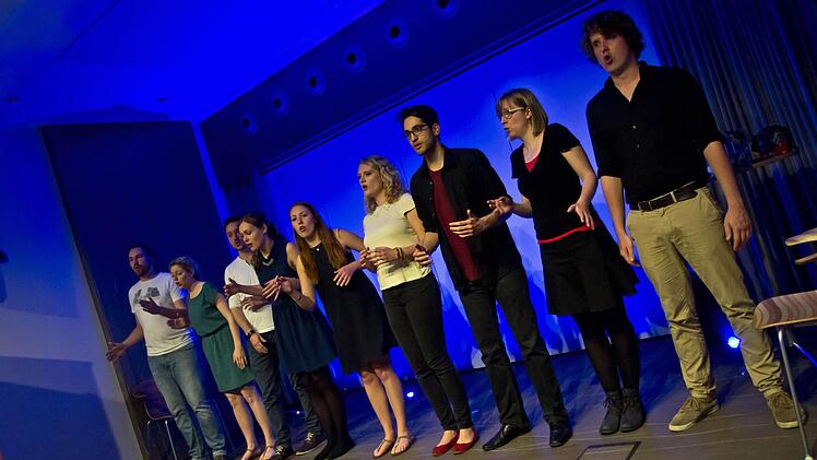 Das Würzburger Vokalensemble "Room4Rent" gastierte in Coburg.Foto: Jochen Berger