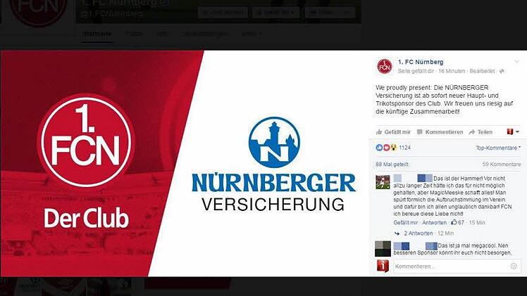 Screenshot: Facebook/1. FC Nürnberg