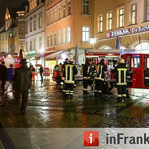 Schwelbrand in Coburger Innenstadt
