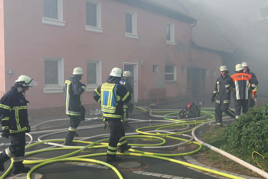 Herpersdorf bei Ansbach: Scheune abgebrannt