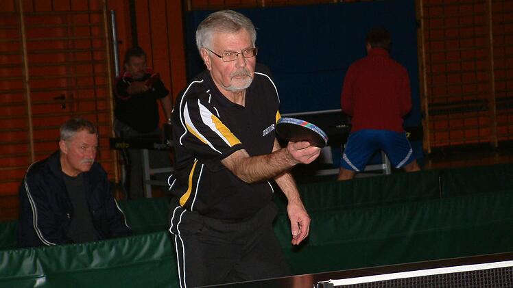 Klaus Lampe vom Post-SV Lichtenfels: Sieger im Doppel, 3. Platz im Einzel. Foto: Hans Franz