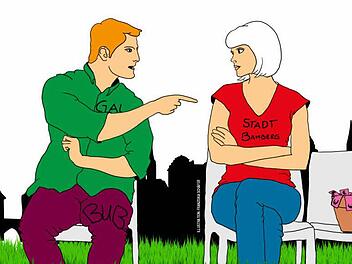 BUB und GAL wollen wissen, warum noch keine vorläufige Abrechnung der Landesgartenschau vorliegt. Hat die Stadt etwas zu verstecken? Illustration: Franziska Schäfer