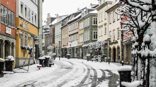 Winterimpressionen aus Coburg: SteinwegFoto: Jochen Berger