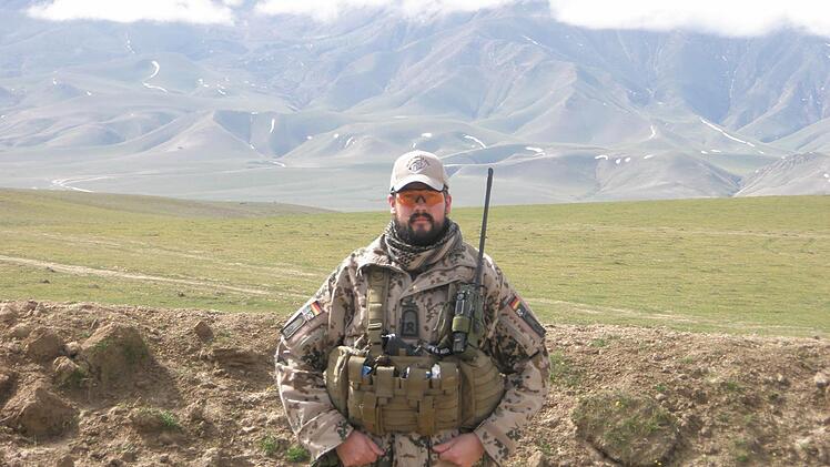 Bernd Vogler aus Schondra war von Oktober 2009 bis April 2010 mit der Bundeswehr im Einsatz in Afghanistan. Foto: Sebastian Popp