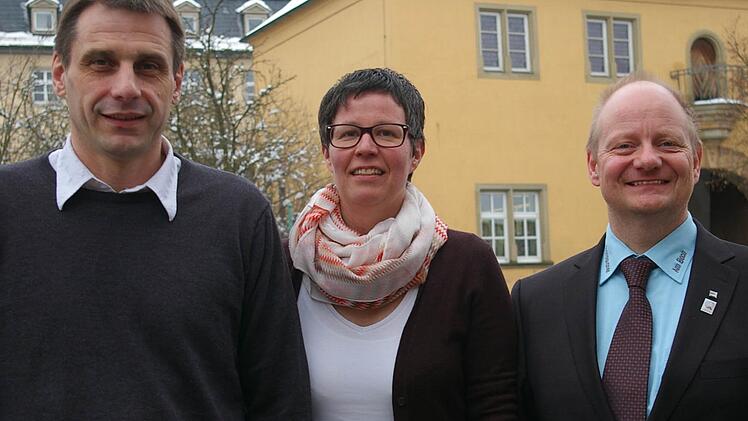 Der Vorstand wurde im Amt bestätigt. Zu Michael Seufert (links) und seinem Stellvertreter Thomas Dauenhauer gesellt sich Claudia Ingeduld. Sie hat ab sofort als Kassier die Finanzen im Blick.