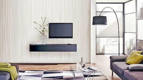 Im Wohnbereich gibt die Papyrus-Struktur dem Raum eine individuelle Note.