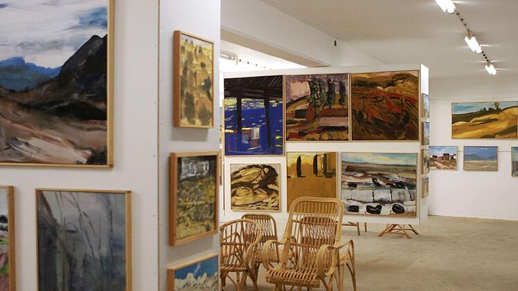 Impressionen aus Robert Reiters neuer Werkstattgalerie in Untersiemau. Offiziell eröffnet wird sie am 15. September.Foto: Jochen Berger