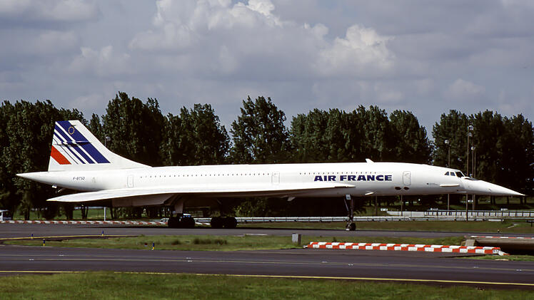 Concorde der Air France. Aufgenommen in Paris Charles de Gaulle