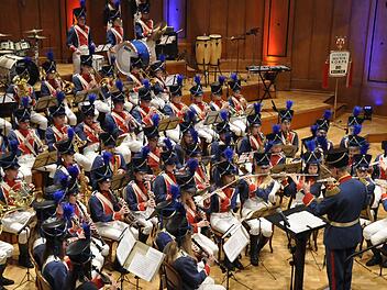 Das Jugendmusikorps der Stadt Bad Kissingen zeigte bei seinem Konzert im Regentenbau wieder einmal auf welch hohem Niveau der musikalischen Jugendarbeit in der Stadt. Foto: Peter Klopf