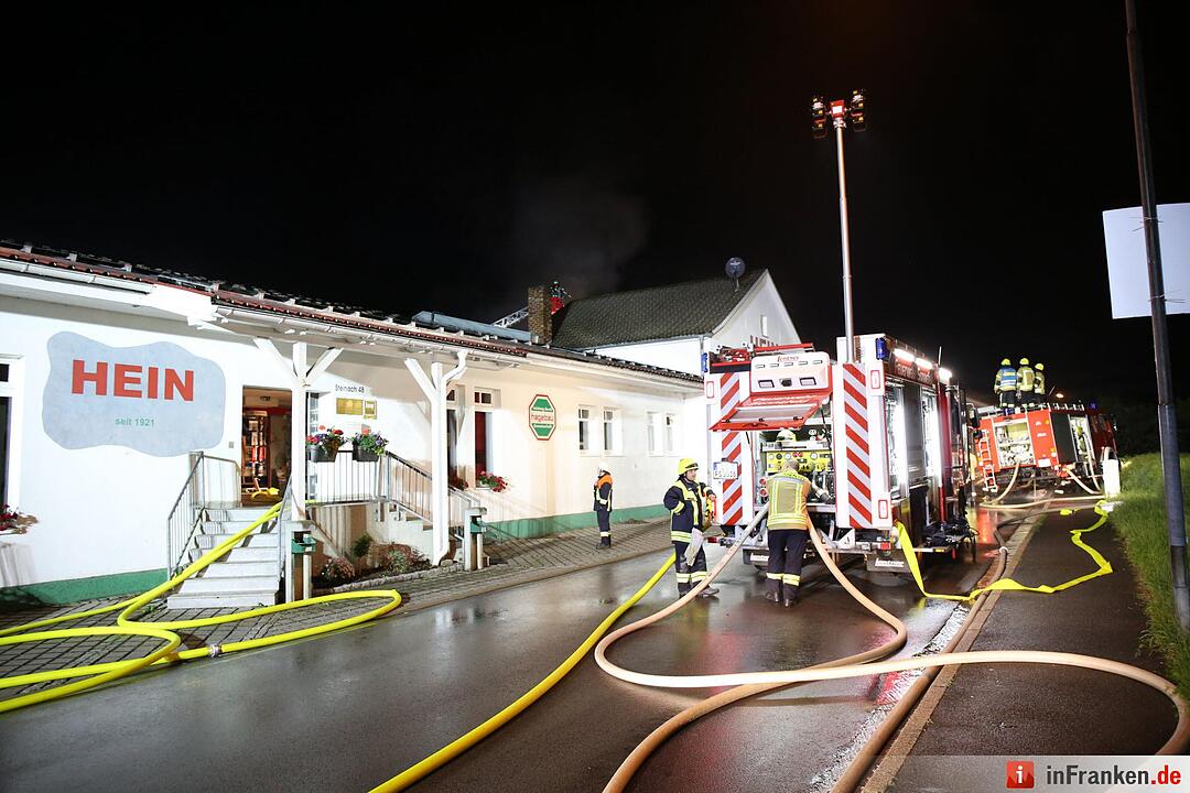 Brand in Baustoffhandel in Steinach