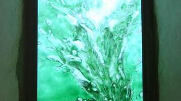 Immer wieder thematisiert Rießbeck die Vergänglichkeit und Kostbarkeit des Elements Wasser.