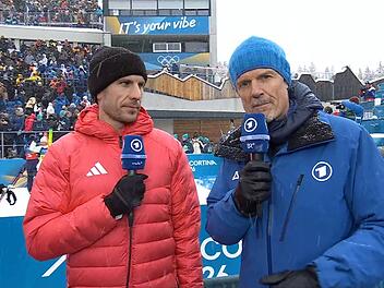 Arnd Peiffer (links) und Michael Antwerpes hatten sich von der Biathlon-Staffel mehr erhofft.