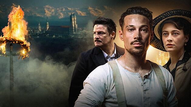 "Oktoberfest 1905" setzt die vor f&uuml;nf Jahren begonnene Geschichte der konkurrierenden Brauereifamilien von Curt Prank (Mi&scaron;el Matičević, links), Roman Hoflinger (Klaus Steinbacher) und Clara Hoflinger (Mercedes M&uuml;ller) fort.