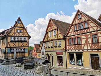 Blick auf die Altstadt von Rothenburg ob der Tauber.