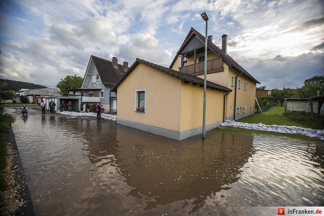 Hochwasser in Untersteinbach