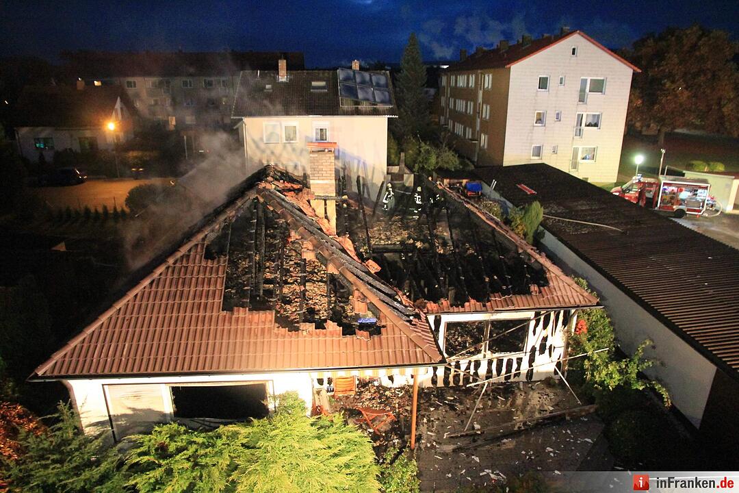 Wohnhaus wird in Redwitz Raub der Flammen