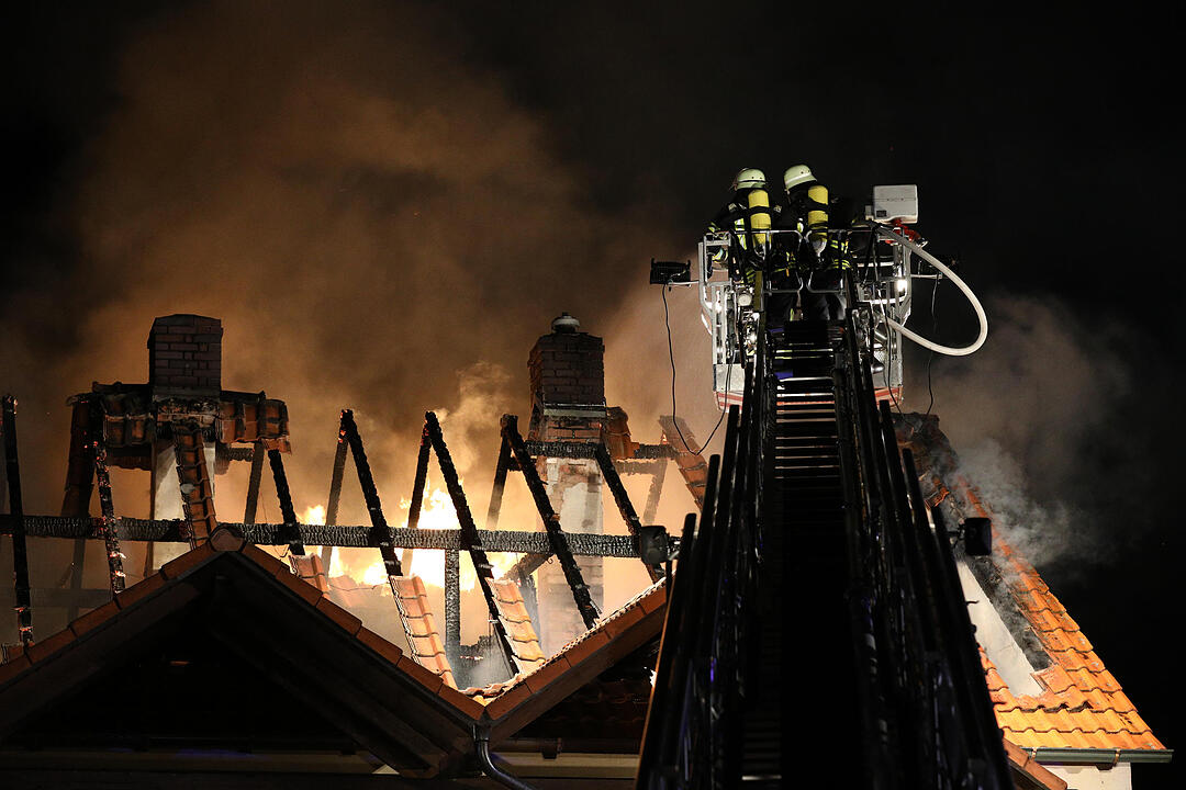 Gunzenhausen: Hoher Schaden bei Dachstuhlbrand