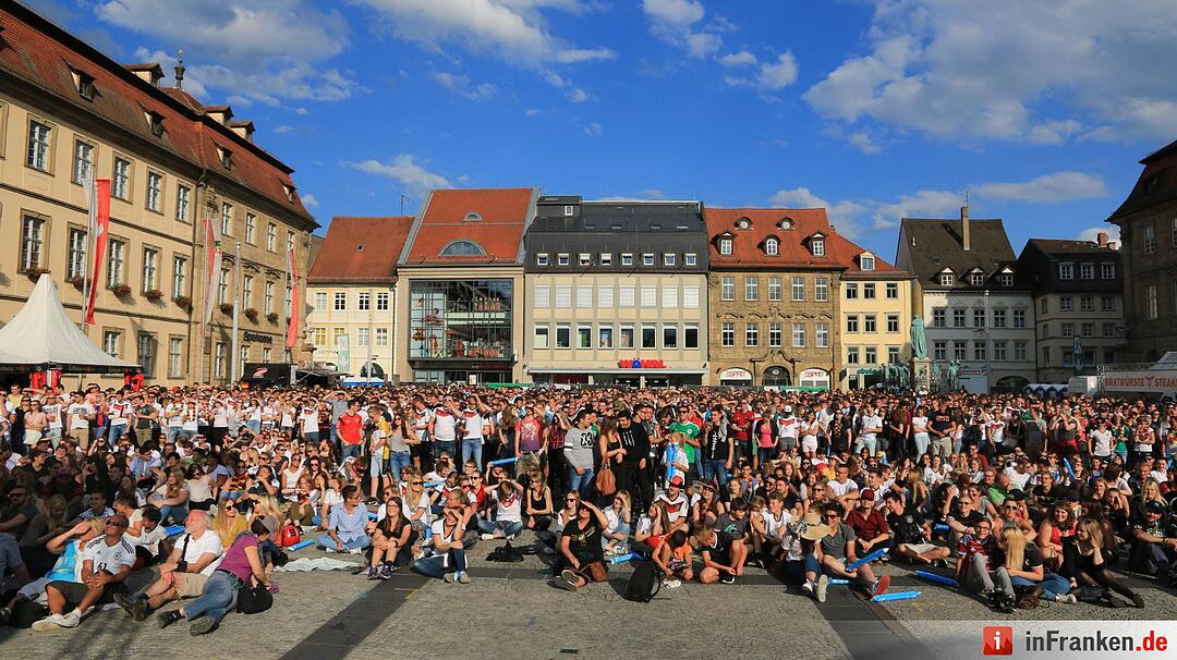 EM-Achtelfinale: Public Viewing in Bamberg