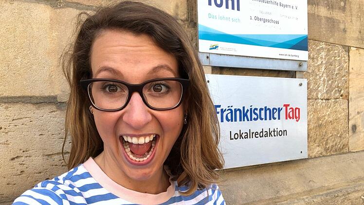 Geschafft! Tauschreporterin Sarah ist wieder an der Lokalredaktion angekommen. Foto: Sarah Biere