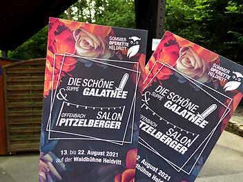 Werke von Franz von Suppé und Jacques Offenbach stehen in diesem Jahr auf dem Programm der Sommeroperette Heldritt. Die Saison auf der Waldbühne beginnt am Freitag, 13. August.Foto: Jochen Berger