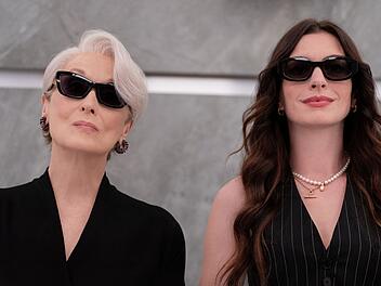 Garantiert in "Der Teufel tr&auml;gt Prada 2" dabei sind wieder die Hauptdarstellerinnen Meryl Streep (links) und Anne Hathaway.