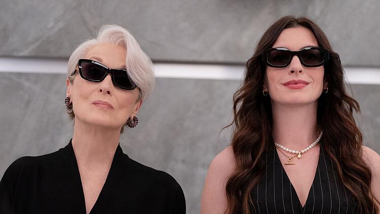 Garantiert in "Der Teufel tr&auml;gt Prada 2" dabei sind wieder die Hauptdarstellerinnen Meryl Streep (links) und Anne Hathaway.