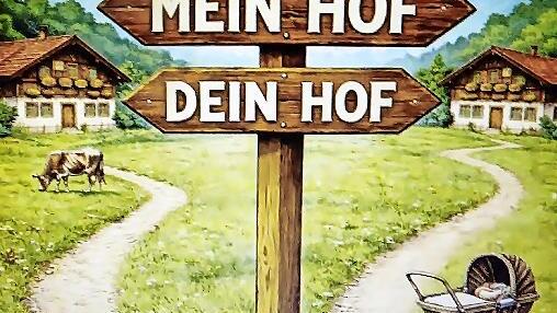 L&auml;ndliche Idylle samt einem Totenkopf pr&auml;gt das Plakat, mit dem die Theatergruppe des Radfahrvereins Concordia f&uuml;r die Bauernkom&ouml;die &bdquo;Mein Hof und dein Hof&ldquo; wirbt. Premiere ist am Samstag, 28. M&auml;rz, um 19.30 in der Grundschulturnhalle.
