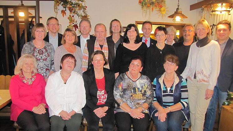 Die silbernen Mitgliedsjubilare der Gewerkschaft Verdi in Coburg. Foto: Martin Koch