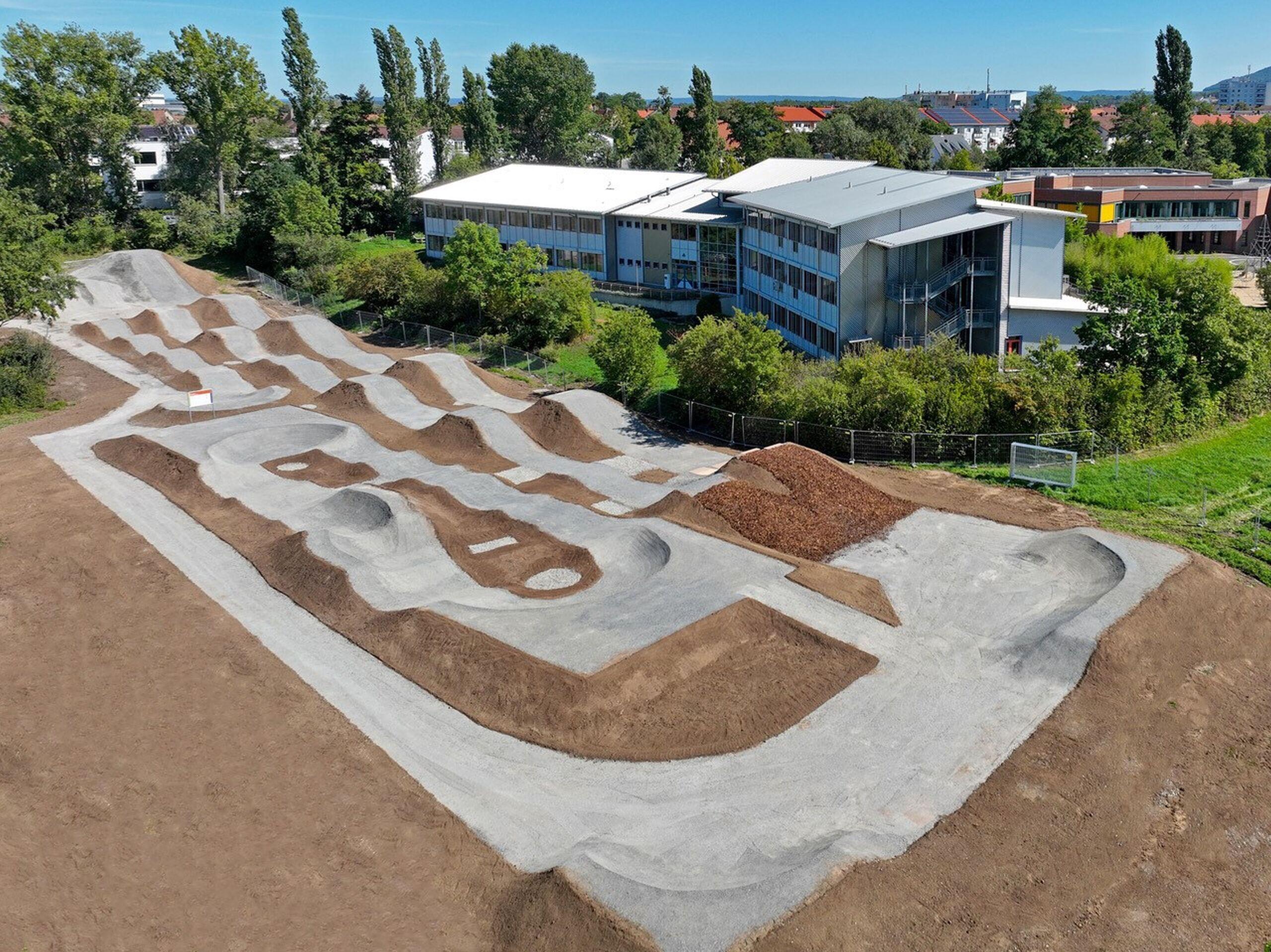 Kitzingen Bikepark wird in Kürze feierlich "Arbeiten hätten