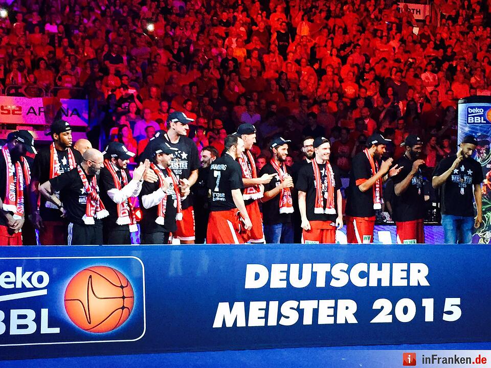 Impressionen von der Bamberger Meisterfeier in der Brose Arena Teil 2