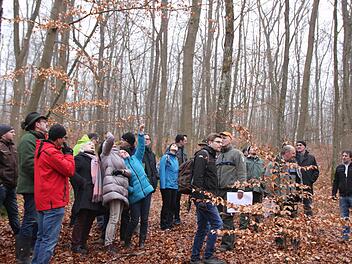 Die Teilnehmer des Waldbegangs sahen sich in Wirmsthal und Euerdorf um. Foto: Hilmar Ruppert